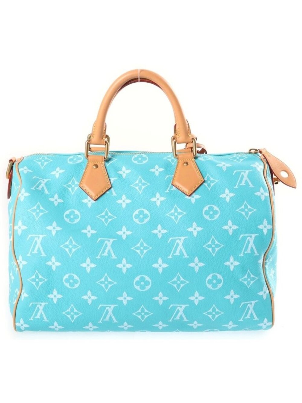 Louis Vuitton Monogram Speedy P9 Bandouliere 40 Boston Bag 2-Way Turquoise